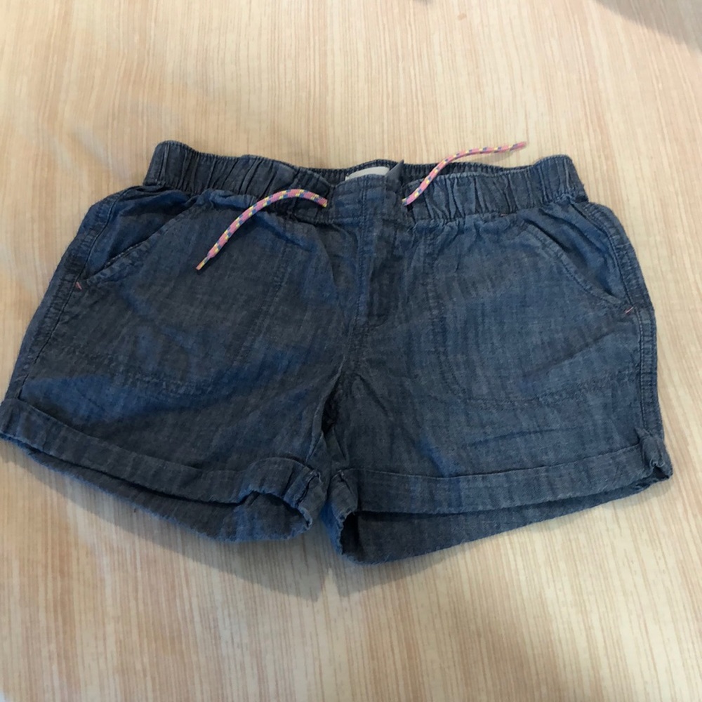 blue denim shorts